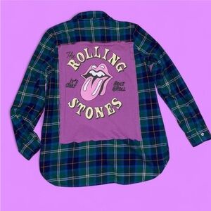 Upcycled Old Navy The Tunic Shirt The Rolling Stones M
